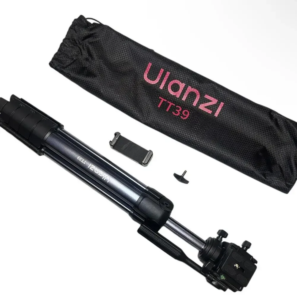 Ulanzi TT39 Aluminum Tripod Adjustable Travel Stand for DSLR and Smartphones NEW